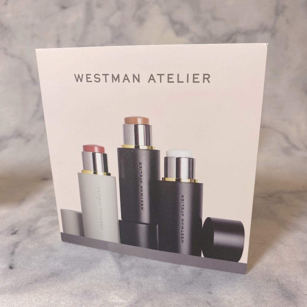 Westman Atelier Clean Glow Trio, Lit, Petal, Biscuit, NEW - Sample - Picture 3 of 8